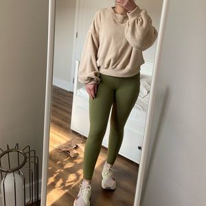 Free People Beach Lounge Sweater with Bubble Sleeves